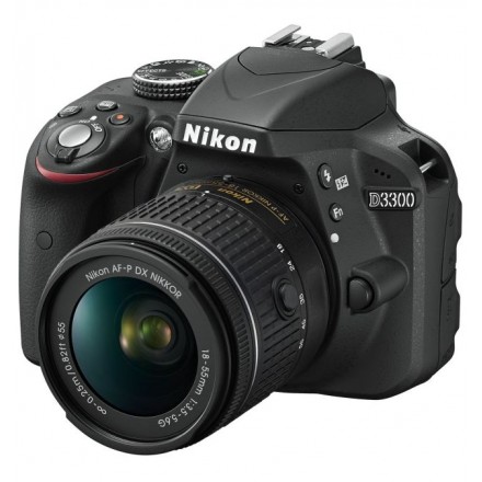 Фотоаппарат NIKON D3300 AF-P 18-55 Non-VR Black (VBA390K010)